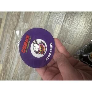 courage the cowardly dog enamel pin loot crate‎ cartoon network nickelodeon 2018